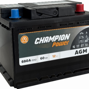 AKUMULIATORIUS CHAMPION POWER 60AH R AGM 680EN