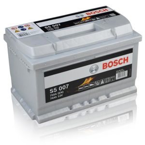 Akumuliatorius BOSCH 74Ah 750A S5007