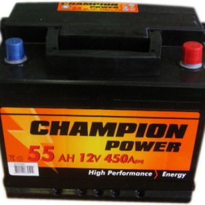 AKUMULIATORIUS CHAMPION POWER 12V/55AH/450A EN