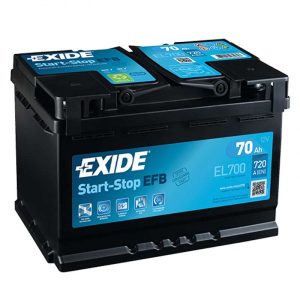 Akumuliatorius EXIDE 70Ah 760A EFB
